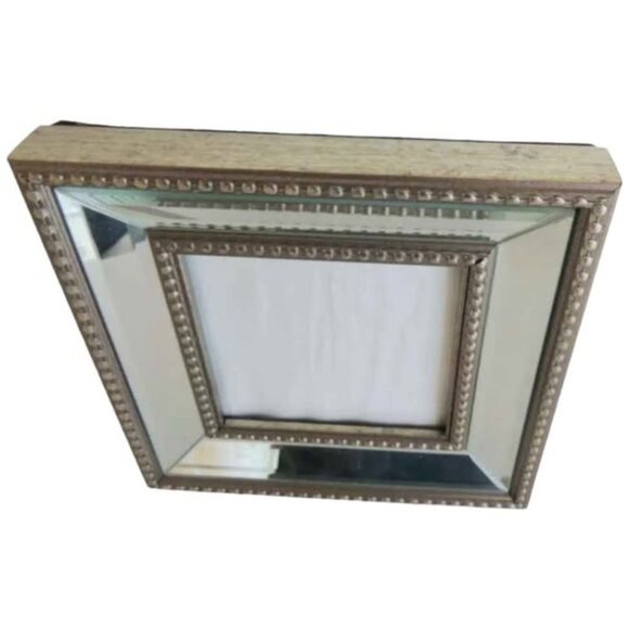 Mirrored Glass Picture Frame 4"x4" Glam Design - Picture 4 of 5